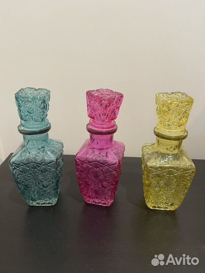 Склянки бутылки для декора и кухни