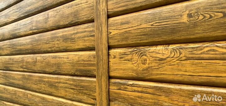 Сайдинг металлический под брус