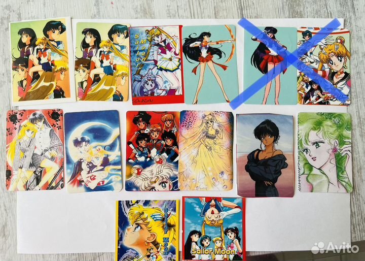 Наклейки sailor moon штучно