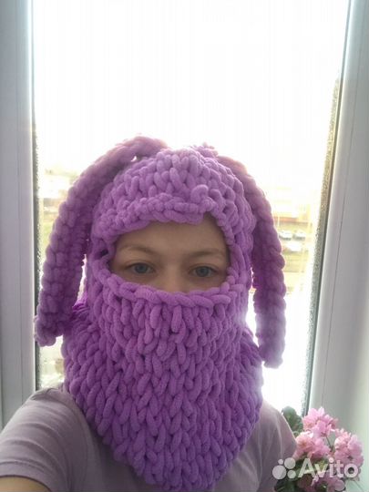 Свяжу балаклаву под заказ серую