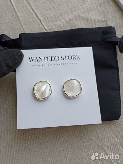 Круглые серьги пусеты