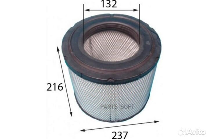 Azumi A26031 Фильтр воздушный hino