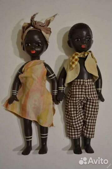 Комплект одежды для куклы СССР негритягка