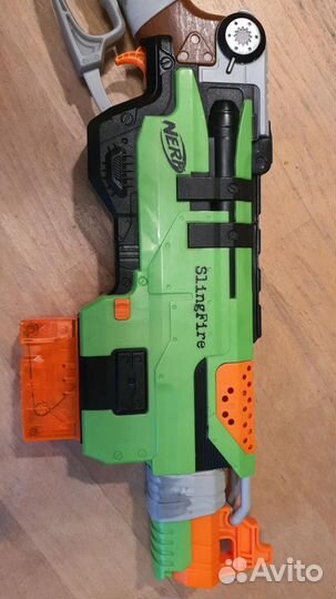 Nerf SlingFire и Nerf Demolisher