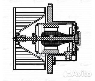 Э/вентилятор отоп. для а/м Kia Spectra (00) (т