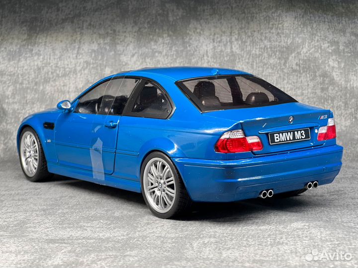 Модель bmw m3 e46 1/18 solido
