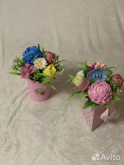 Мыло ручной работы/цветы/сувенир/подарок