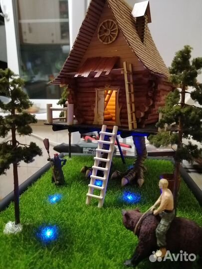 Диорама с подсветкой 1 35