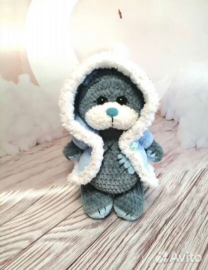Вязаные игрушки мишка Тедди