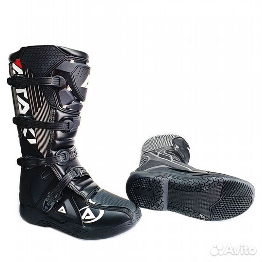 Мотоботы кроссовые ataki MX-001 черные