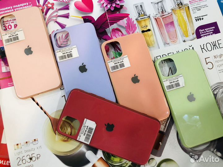Стеклянные чехлы 11 pro max. Есть другие модели
