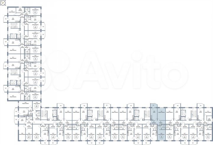 2-к. квартира, 71,3 м², 17/17 эт.