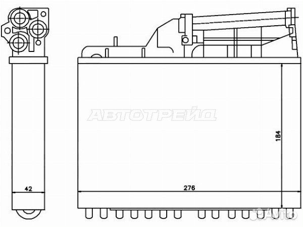 Радиатор отопителя салона BMW 5 series, BMW 5-series E34 88-95, BMW 5-series E34 88-95 4/5D