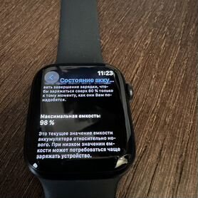 Часы apple watch 7 45 mm midnight