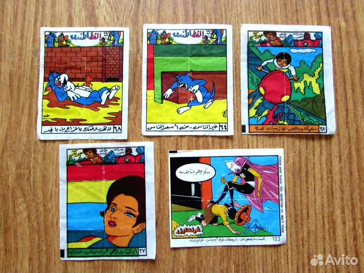 Вкладыши наклейки жвачки комиксы, смурфики, PatBom