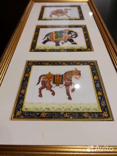 Индийские картины на шелке