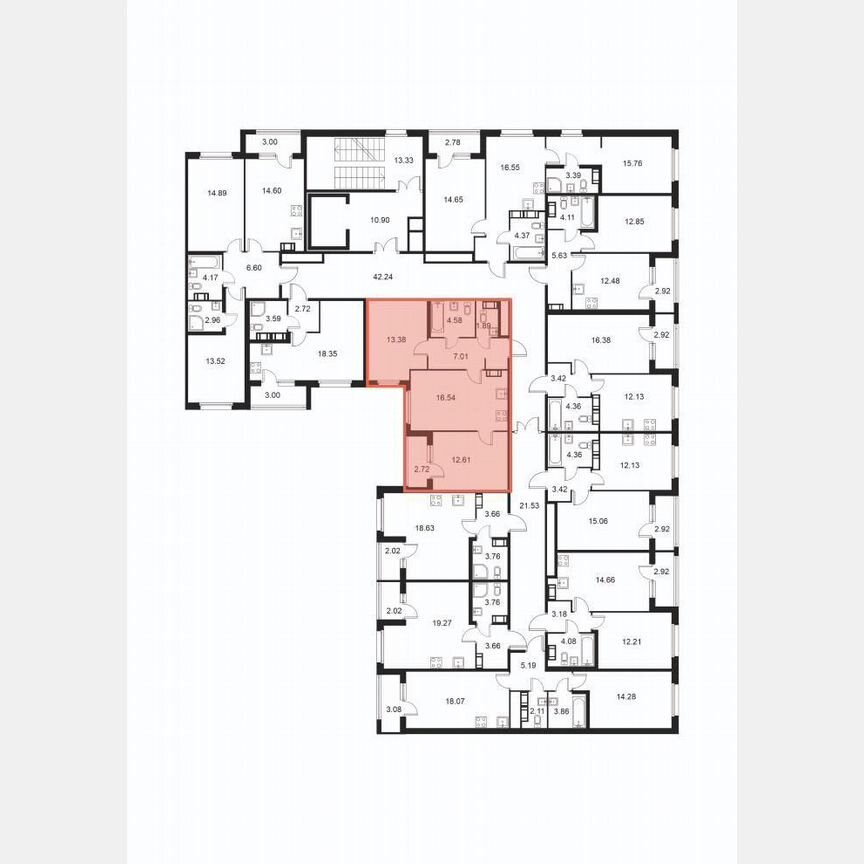 2-к. квартира, 57,4 м², 9/9 эт.