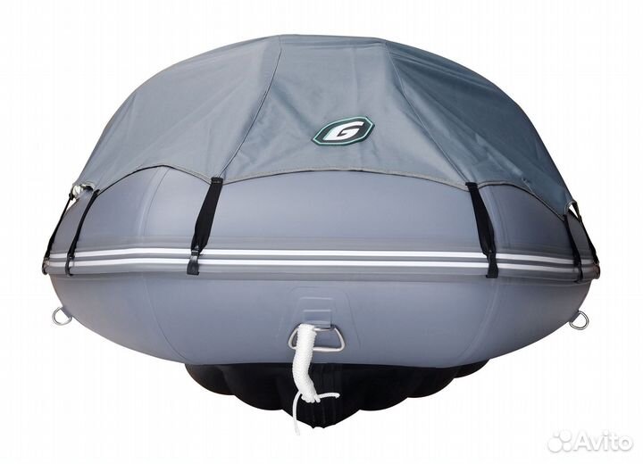 Лодка пвх Gladiator E350 PRO темно-серый