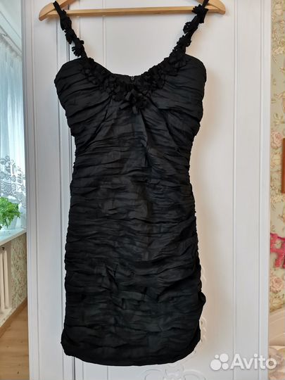 Американское стрейч платье чёрное