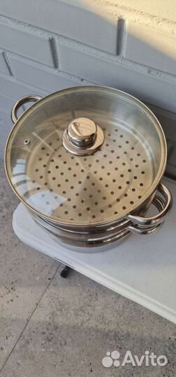 Набор кастрюль для приготовления на пару