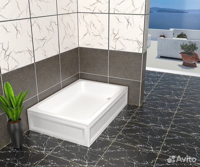 Душевой поддон акрил RGW Acrylic B/CL-S 120х80х27