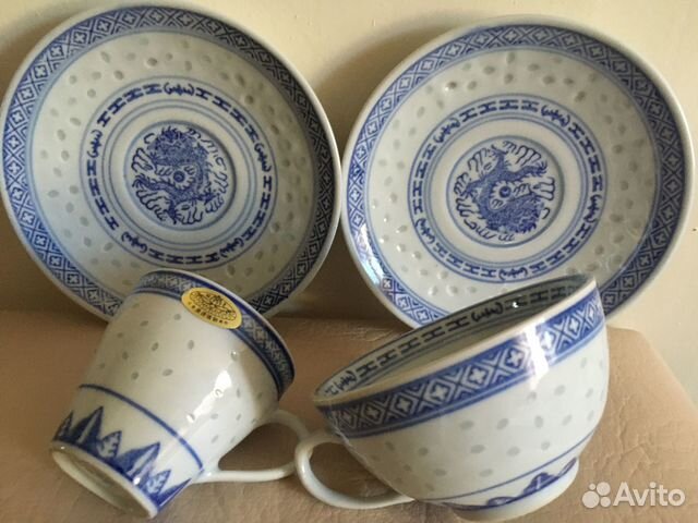 Подарочный набор для чая/кофе рисовый фарфор Китай