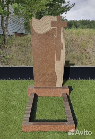 Гранитные памятники оптом, порода М-026 (красная)