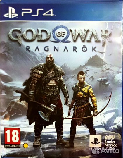 Игра God of war PS4 диск
