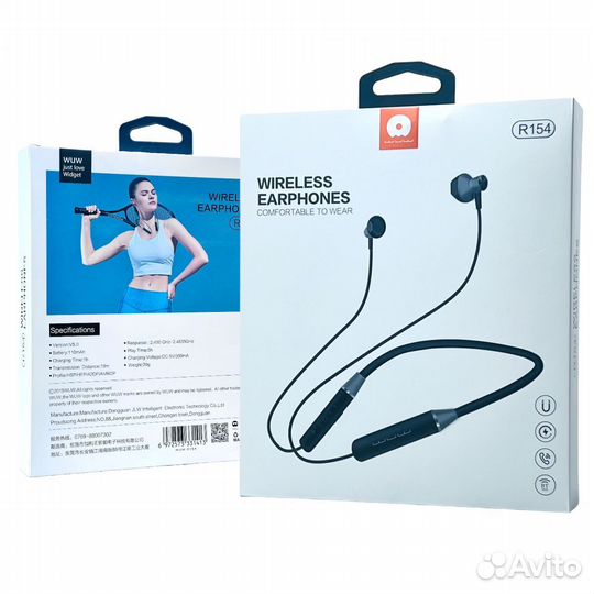 Bluetooth Гарнитура WUW R154 Black