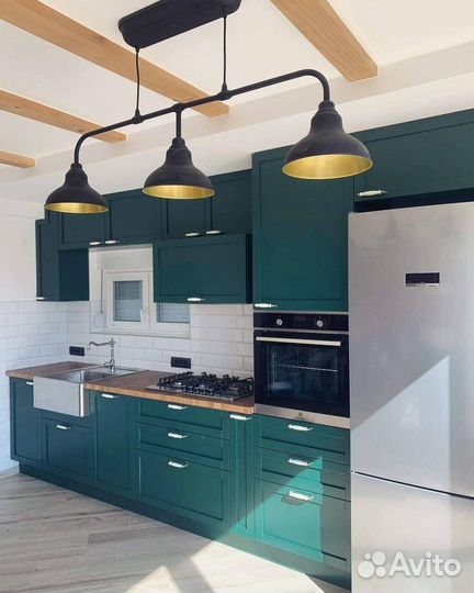 Кухня на заказ Фасады мдф эмаль с фрезеровкой