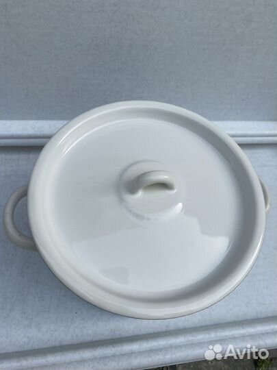 Кастрюля эмалированная СССР новая