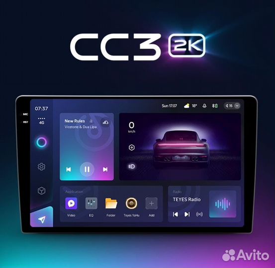 Магнитола Teyes CC3 2K 3/32 Kia Mohave