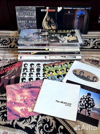 Виниловые пластинки Beatles, Pink Floyd, Scorpions