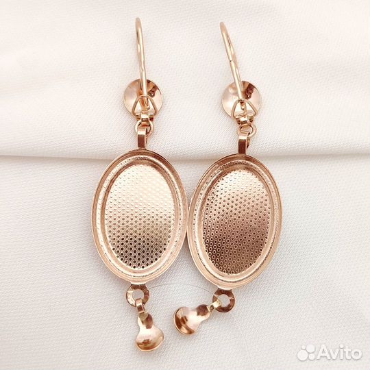 Золотые серьги алмазная грань подвески самовары