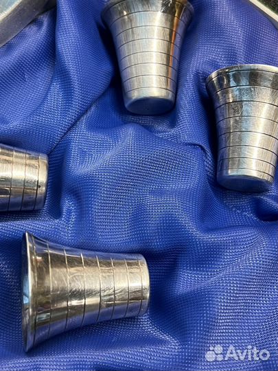 Коньячный набор. Мельхиор. Винтаж СССР