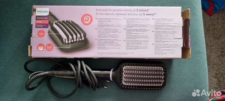 Расческа выпрямитель для волос philips bhh880