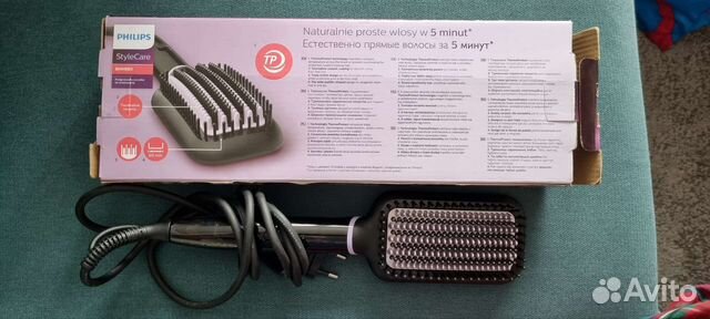 Расческа выпрямитель для волос philips bhh880