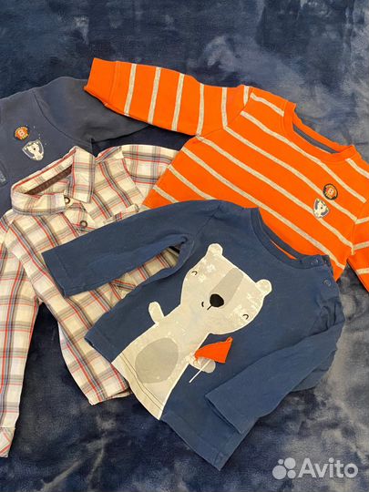 Пакет фирменных вещей на мальчика 74-80