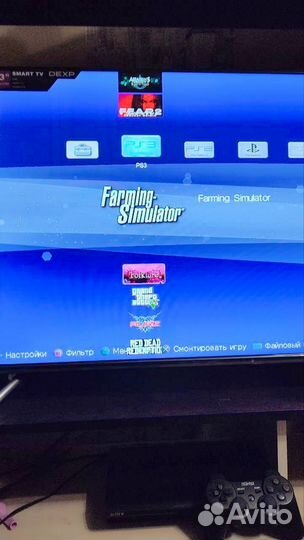 Игровая приставка ps3 super slim прошитая