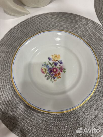 Тарелка плоская. Фарфор гдр