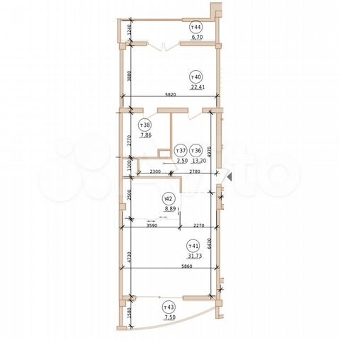 2-к. квартира, 93,7 м², 2/10 эт.