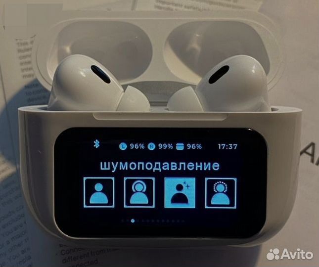 Airpods pro 2 с экраном type c лучшая версия c ANC
