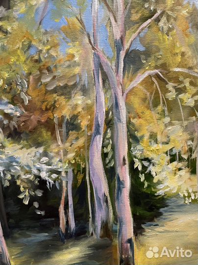 Картина маслом Осенний лес