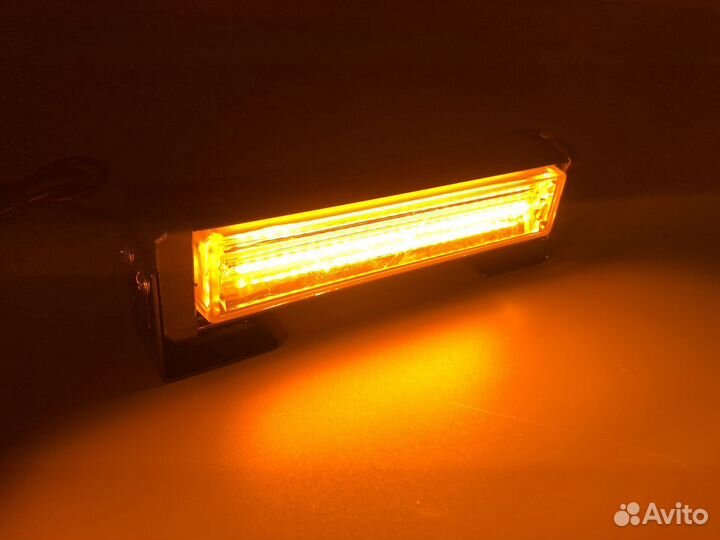 Маяк проблесковый LED оранжевый стробоскоп 12-24В