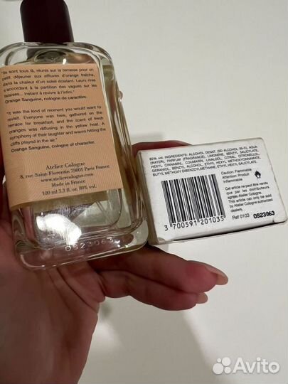 Atelier cologne orange sanguine оригинал