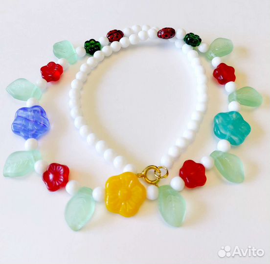 Бусы Чехословакия и кулоны СССР