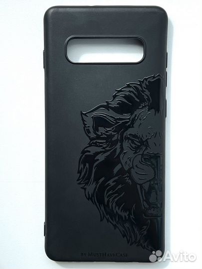 Черный силиконовый чехол для Samsung Galaxy S10