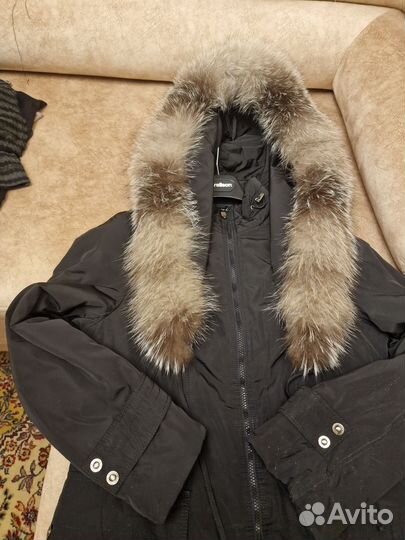 Пальто женское, 46 с длинным мехом
