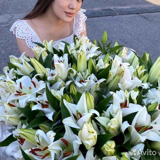 Букеты из лилий
