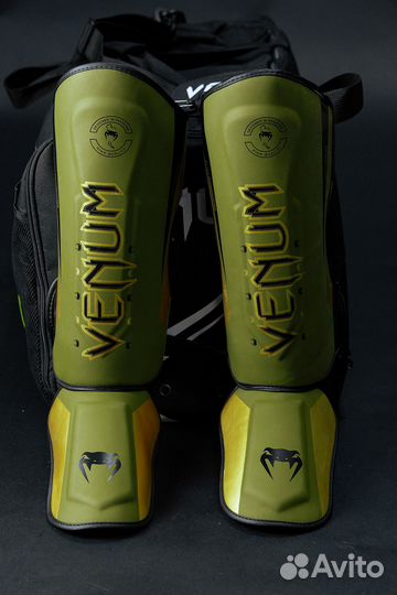 Защита голени и стопы Venum green